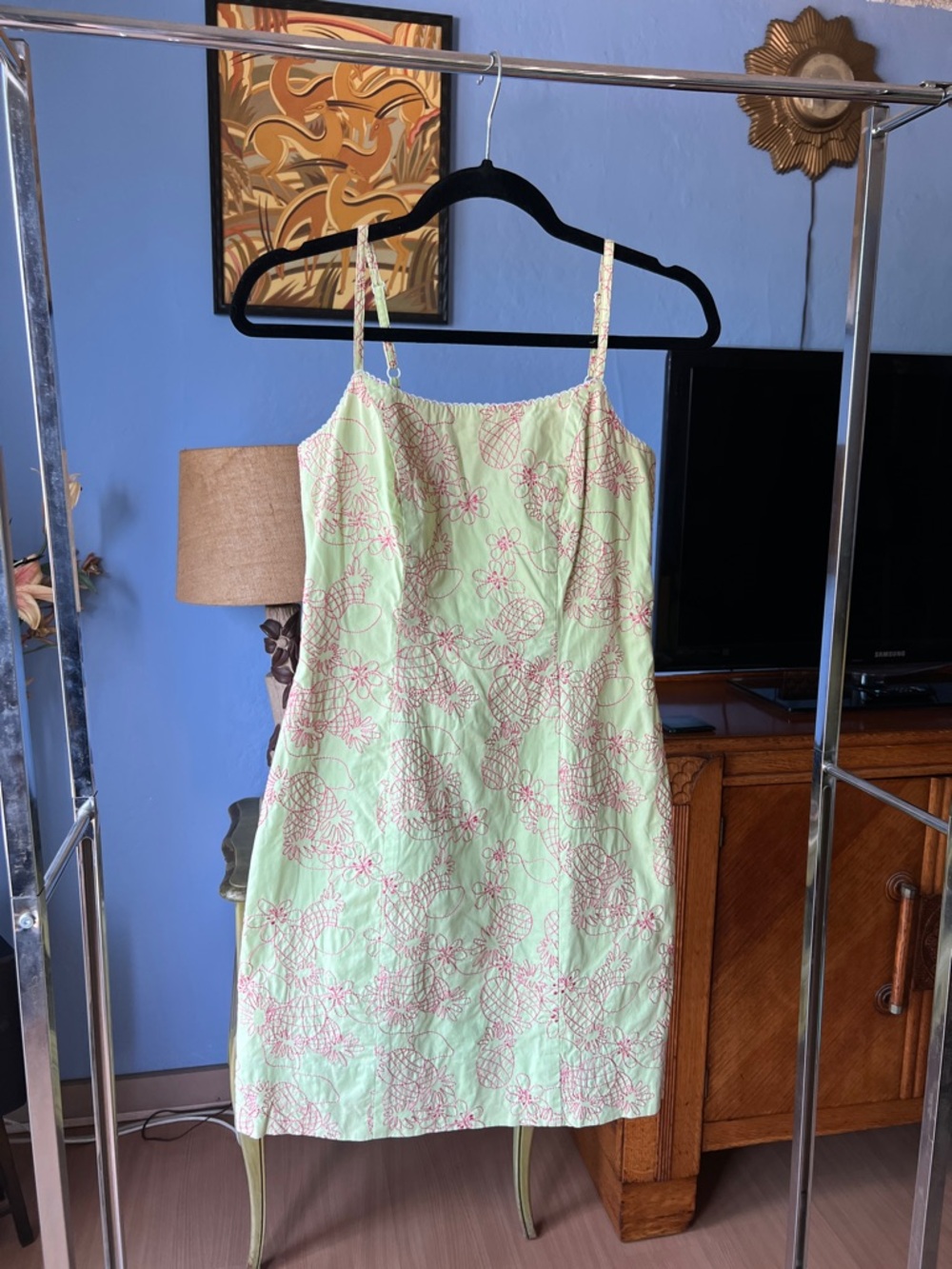 Lilly Pulitzer Lime Green Sundress Sz 2